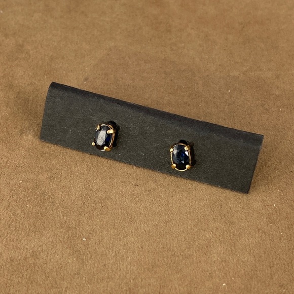 Vintage Dark Blue Sapphires 6x4MM Faceted Oval NOS - Picture 2 of 5
